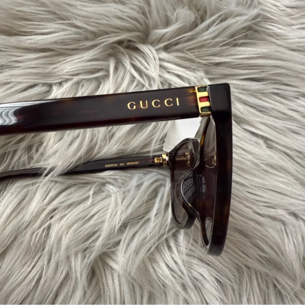 GUCCI GG0461SA Cat Eye Havana Tortoise Sunglasses NWT